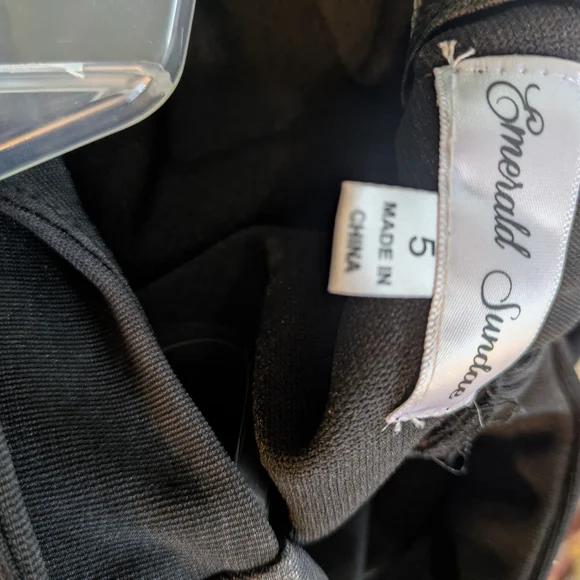 Emerald Sundae Black Crisscross Bandage Mini Dress - Picture 7 of 7